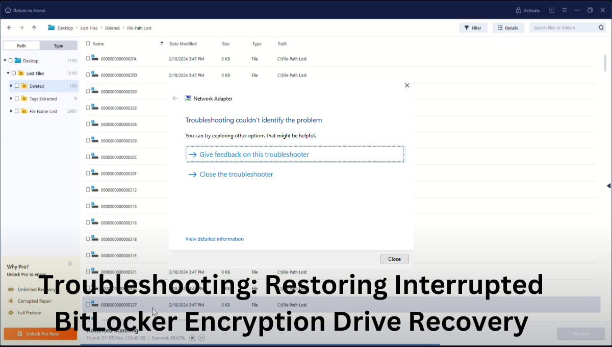 BitLocker Encryption Drive Recovery